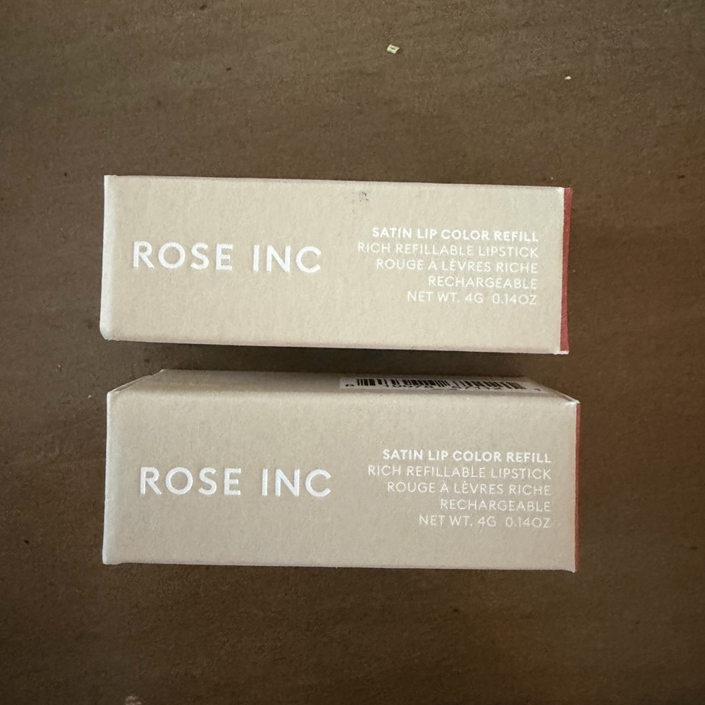 New! Bundle of 2 Rose Inc Satin Lip Color Refills in shade Persuasive